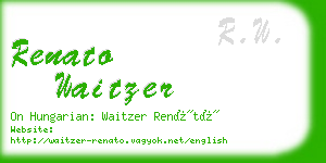 renato waitzer business card